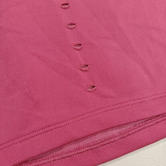 adidas womens pink PrimeKnit vented tennis top S NWT - Picture 4 of 5